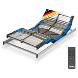 Lattenrost Pure KF Motor Funk, CUBEsleep, Kopfteil elektrisch verstellbar (Funk), Fußteil elektrisch verstellbar (Funk), Funkfernbedienung, 10 Jahre Garantie, zertifizierte Qualität 120 cm x 200 cm x 9.9 cm