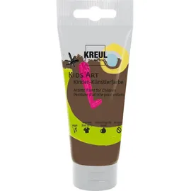 Kreul Kids Art Kinder-Künstlerfarbe Dunkelbraun 75 ml Tube,