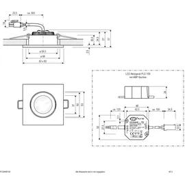 EVN Lichttechnik LED-Deckeneinbauleuchte 8,4W 4000K IP20