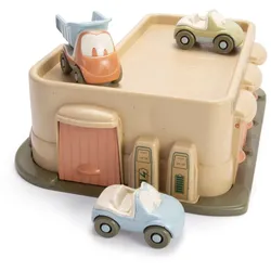 Dantoy 5651 - Spielzeug-Garage mit 3 Autos 4-teilig Bio-Plastik