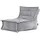I.C.O.N. Icon Dolce Sitzsack Kinder, Grau, Flauschiger Cord Stoff, Sitzsack Cord mit Füllung, Bequemer Kinder Liege Sessel, Kuschelsessel, Lese Sessel, Schlafzimmer, Kinderzimmer, Spielzimmer
