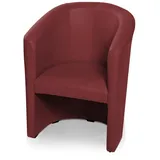 Moebel-Eins Sessel ABIZA Cocktailsessel, Material Kunstleder, ABIZA Cocktailsessel, Material Kunstleder rot