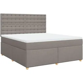 vidaXL Boxspringbett 180 x 200 cm H2 Taupe