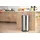 Proregal Retro Treteimer mit markanten Griffen und Kugelkappe | 30 Liter, HxØ 68,5x29,2cm | Kunststoff-Inneneimer | Silber