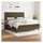 vidaXL Boxspringbett mit Matratze Dunkelbraun 180x200 cm Stoff