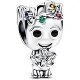 PANDORA Moments Marvel Groot Stern-Charm aus Sterling Silber, Kompatibel Moments Armbänder, 793559C01