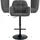 CLP Barhocker Natoma Stoff I 360° Drehbar, Metallgestell Höhenverstellbar Mit Fußstütze I Thekenhocker Für Bar Mit Gepolsterte Sitzfläche