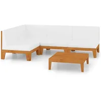 vidaXL 5-tlg Garten-Lounge-Set mit Kissen Massivholz Akazie