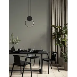 Nova Luce Wiro 1-flg. 30 cm rund schwarz