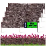 Kadax Palisade 120 x 30 cm 5 Stück braun
