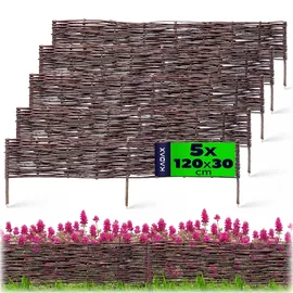 Kadax Palisade 120 x 30 cm 5 Stück braun