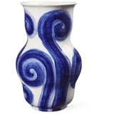 HAK Kähler Kähler Design Tulle Vase aus Porzellan in der Farbe Blau,