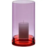 REMEMBER Windlicht Lucius Glas Lila
