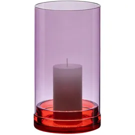 REMEMBER Windlicht Lucius Glas Lila
