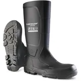 DUNLOP JobGuard S5 - Arbeitsstiefel für Damen und Herren – Wasserdichte Sicherheitsstiefel mit Stahlkappe – Chemikalien und rutschfest - Schwarz - Größe 41 - 41 EU