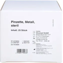 Pinzette Einmal steril Metall 25 St
