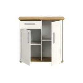 xonox.home Kommode Verona 95 x 92 x 39 cm Sibiu Lärche / Weiß