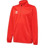 hummel Essential 1/2-Zip Sweatshirt Kinder 3062 - true red 116