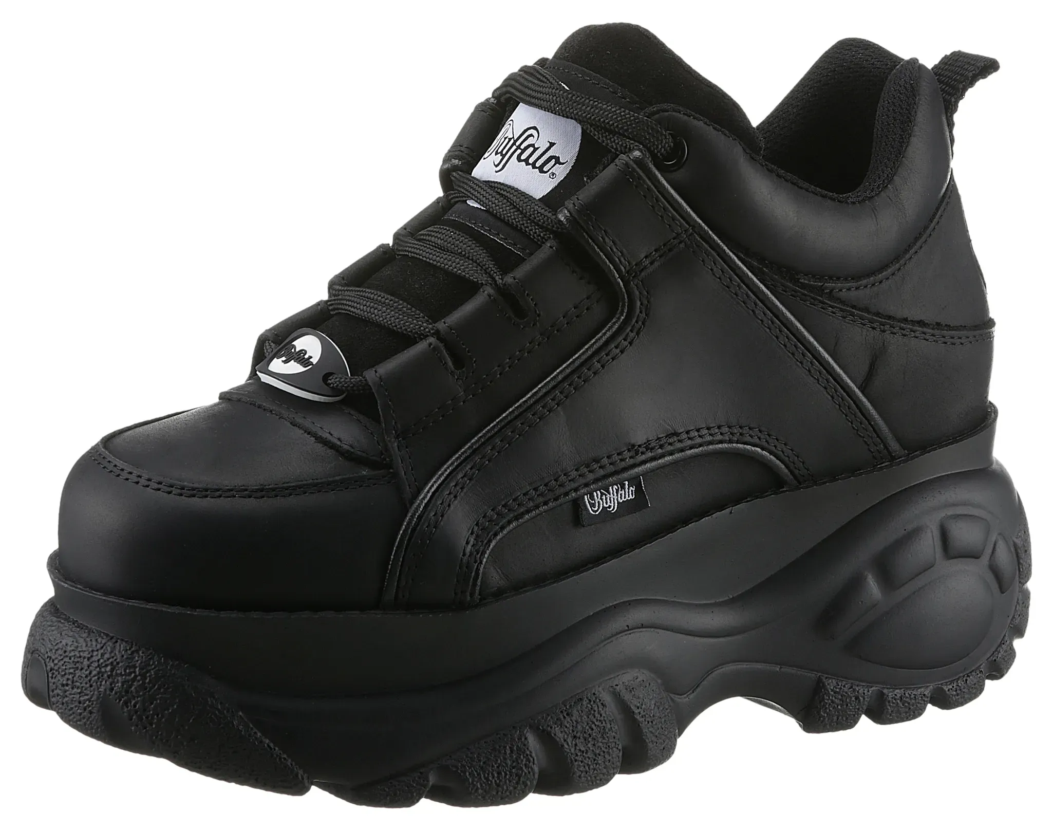 Buffalo Sneaker, Freizeitschuh, Ugly-Sneaker, Schnürschuh mit MemoryFoam-Innensohle Buffalo schwarz 40