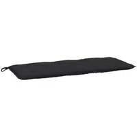 VidaXL Gartenbank-Auflage Schwarz 120x50x7 cm Oxford-Gewebe