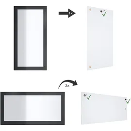 Vladon Spiegel, Eiche San Remo, Holzwerkstoff, Rechteckig, 89x45x2 cm)