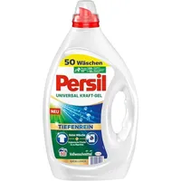 Persil Universal Kraft-Gel (50 Waschladungen), Flüssigwaschmittel mit Tiefenreinigungstechnologie, Waschmittel für reine Wäsche und hygienische Frische für die Maschine, effektiv ab 20 °C