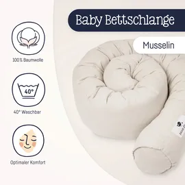 Julius Zöllner Zöllner Bettschlange Musselin, Beige