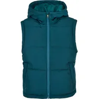 URBAN CLASSICS Ladies Recycled Twill Puffer Vest in Grün, Größe 3XL