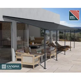 CANOPIA Terrassenüberdachung Capri 860 x 295 cm grau
