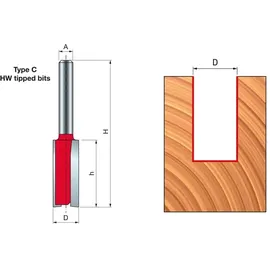 Freud Zweischneiden-Nutfräser Typ C 7 x 25,4 mm