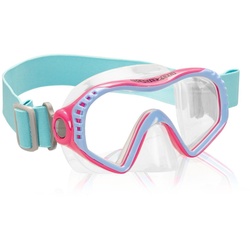 AQUAZON Taucherbrille STARFISH, Schnorchelbrille für Kinder 7-12 Jahre blau|rosa