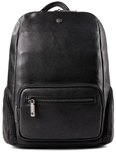 Jekyll & Hide Daypack Leder 38.5 cm Laptopfach  schwarz