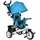 Homcom Dreirad 6-in-1 mit Schubstange für 1-5 Jahre Kinder bis 25kg, Kinderdreirad mit Vorwärts und Rückwärtsfahrt, Korb Tasche Becherhalter Sonnendach, Blau