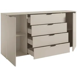 Bega Carryhome Sideboard, Kaschmir, Kunststoff, 2 Fächer, 4 Schubladen, 180x90x40 cm, Typenauswahl, Beimöbel erhältlich, Wohnzimmer, Kommoden & Sideboards, Sideboards