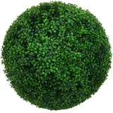 Mendler Künstlicher Busch HWC-L77, Buchskugel Dekopflanze Buchsbaumkugel Kunstpflanze Buxus, Outdoor Ø 55cm ~ grün