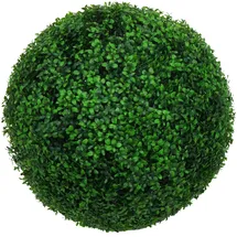 Mendler Künstlicher Busch HWC-L77, Buchskugel Dekopflanze Buchsbaumkugel Kunstpflanze Buxus, Outdoor Ø 55cm ~ grün