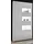 furn.design Vitrine Nobile 100 x 35 x 198 cm Weiß/Grau