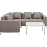 Beliani Belize Lounge Set 5-Sitzer beige
