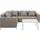 Beliani Belize Lounge Set 5-Sitzer beige