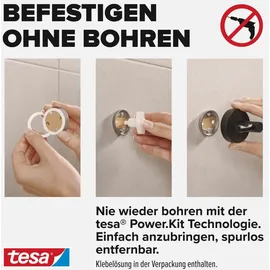 Tesa Moon Bademantelhaken Matt Schwarz