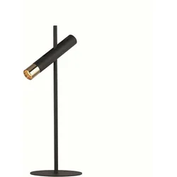 Licht-Erlebnisse Schreibtischleuchte JORDAN Schwarz, Gold, Baustahl, Aluminium, Kunststoff (PMMA), 1x LED 4 W LE91921