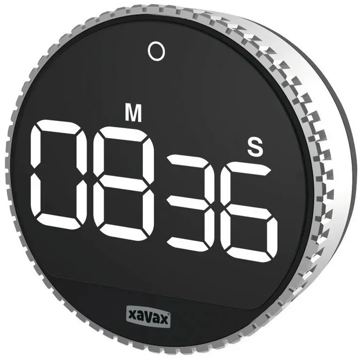 Preisvergleich Produktbild Hama Uhr Hama Rotation Digitaler Küchentimer Schwarz, Silber