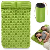 OEM Ultraleichter Camping-luftmatratze Für 2 Personen Mit Integrierten Kissen 190x120cm Grün