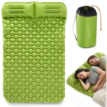 OEM Ultraleichter Camping-luftmatratze Für 2 Personen Mit Integrierten Kissen 190x120cm Grün
