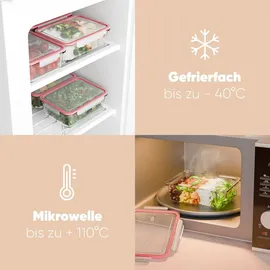 classbach Frischhaltedose rechteckig transparent 9-teiliges Set