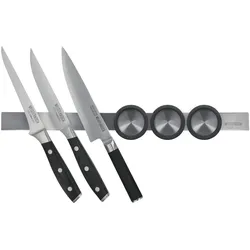 Meisterkoch Magnetleiste 60 cm  OPTIMUS , silber , Edelstahl , Maße (cm): B: 4 H: 1,8