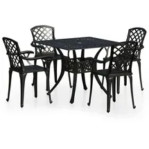 vidaXL Bistro-Set 5-tlg. schwarz 3070614