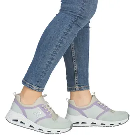 Rieker Slip-On Sneaker Damen Beige/Lila 41