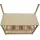 Mendler Schuhbank 170 x 70 x 31 cm braun / braun