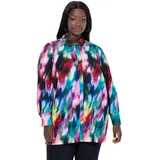 Ulla Popken Longbluse blau/türkis/beere/rosa L-XL